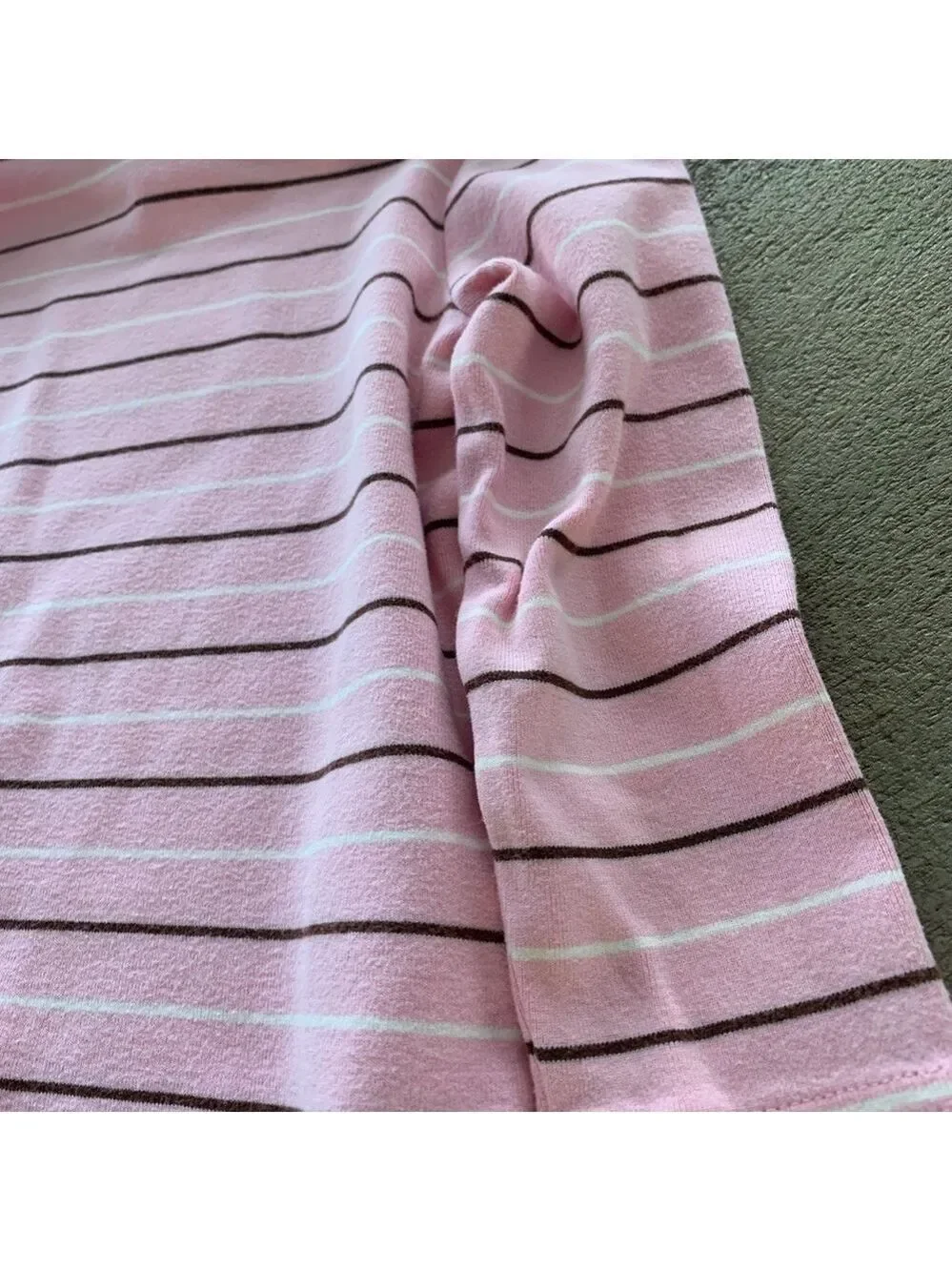 Gymboree Pink and Brown Striped Turtleneck